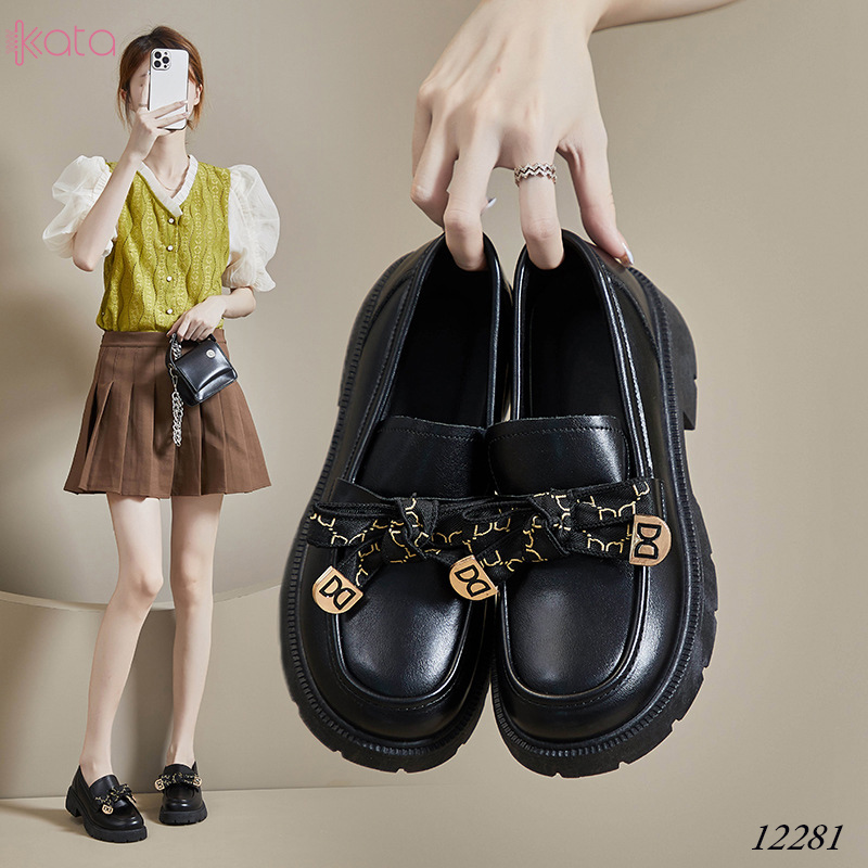 Giày slipon nữ giày lười dạo phố phong cách Hàn Quốc 12281