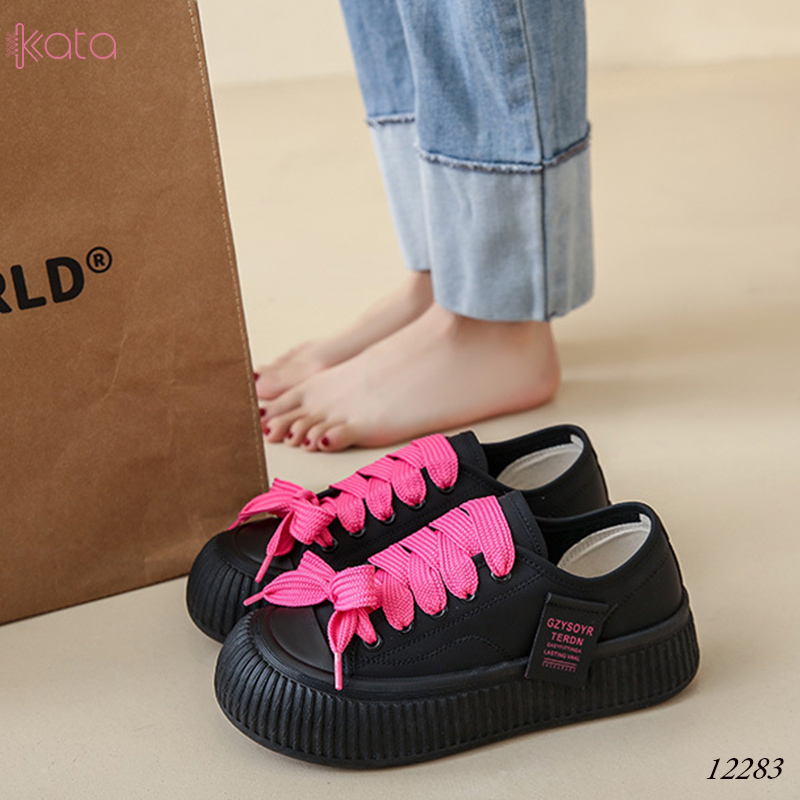 Giày thể thao nữ, đế dày tăng chiều cao phong cách Hàn Quốc 12284