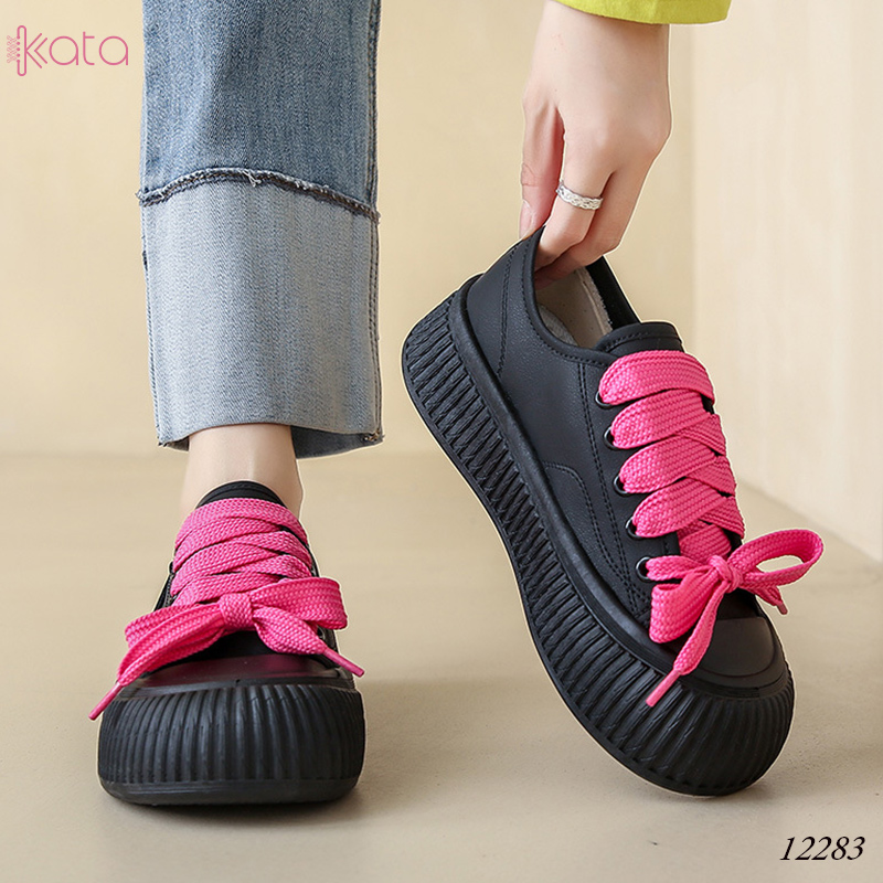 Giày thể thao nữ, đế dày tăng chiều cao phong cách Hàn Quốc 12284