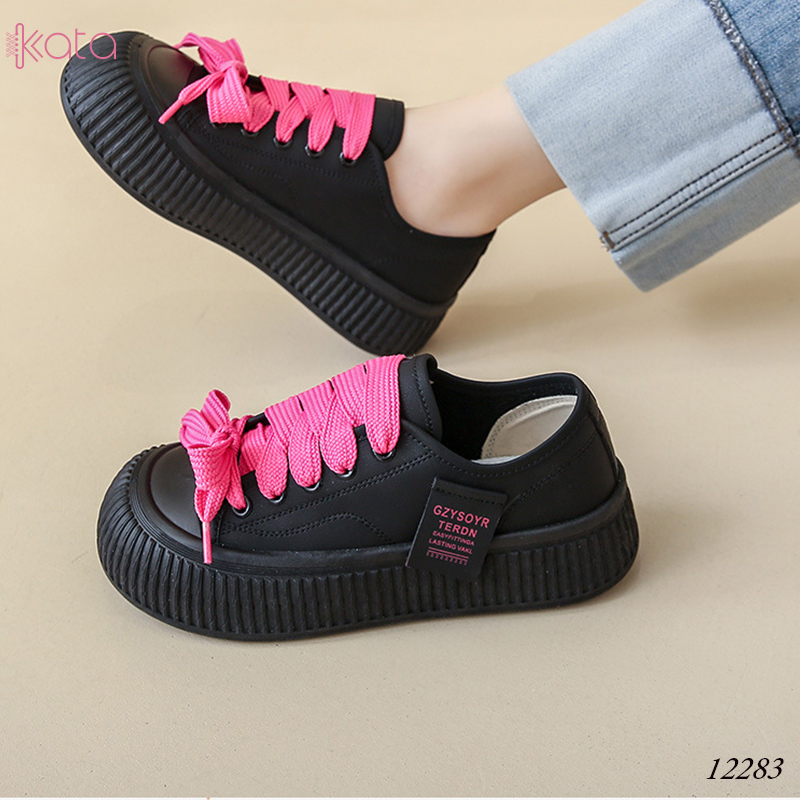 Giày thể thao nữ, đế dày tăng chiều cao phong cách Hàn Quốc 12284