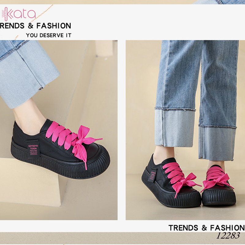 Giày thể thao nữ, đế dày tăng chiều cao phong cách Hàn Quốc 12284