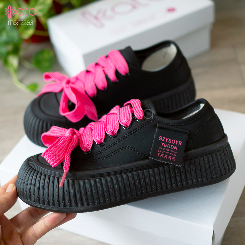 Giày thể thao nữ, đế dày tăng chiều cao phong cách Hàn Quốc 12284