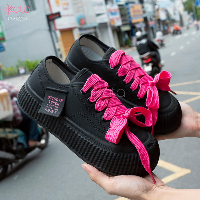 Giày thể thao nữ, đế dày tăng chiều cao phong cách Hàn Quốc 12284