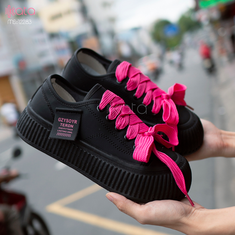 Giày thể thao nữ, đế dày tăng chiều cao phong cách Hàn Quốc 12284
