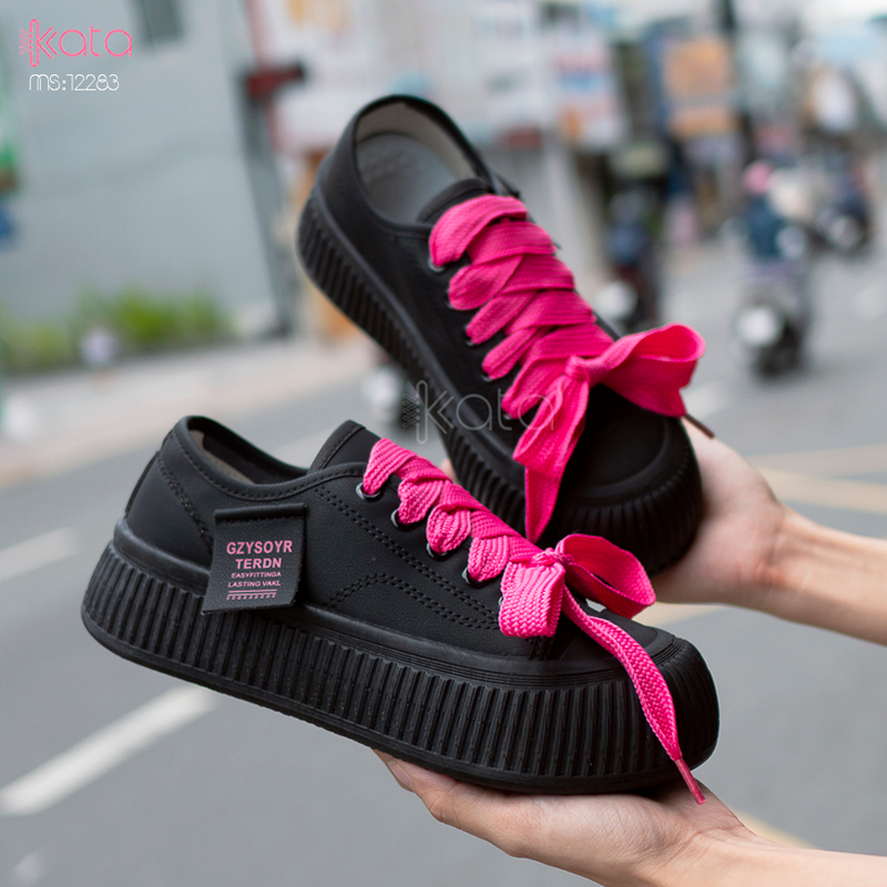 Giày thể thao nữ, đế dày tăng chiều cao phong cách Hàn Quốc 12284