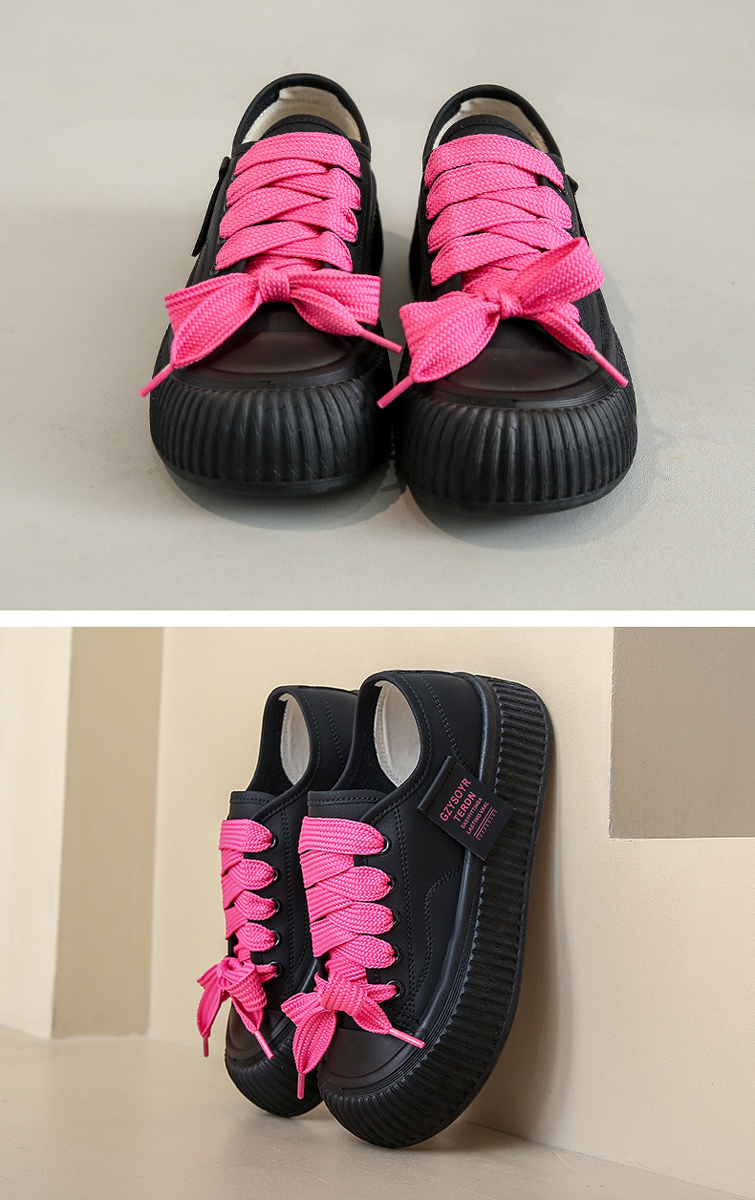Giày thể thao nữ, đế dày tăng chiều cao phong cách Hàn Quốc 12284