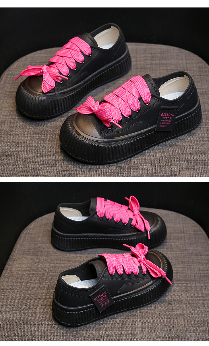 Giày thể thao nữ, đế dày tăng chiều cao phong cách Hàn Quốc 12284