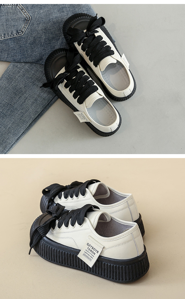 Giày thể thao nữ, đế dày tăng chiều cao phong cách Hàn Quốc 12284