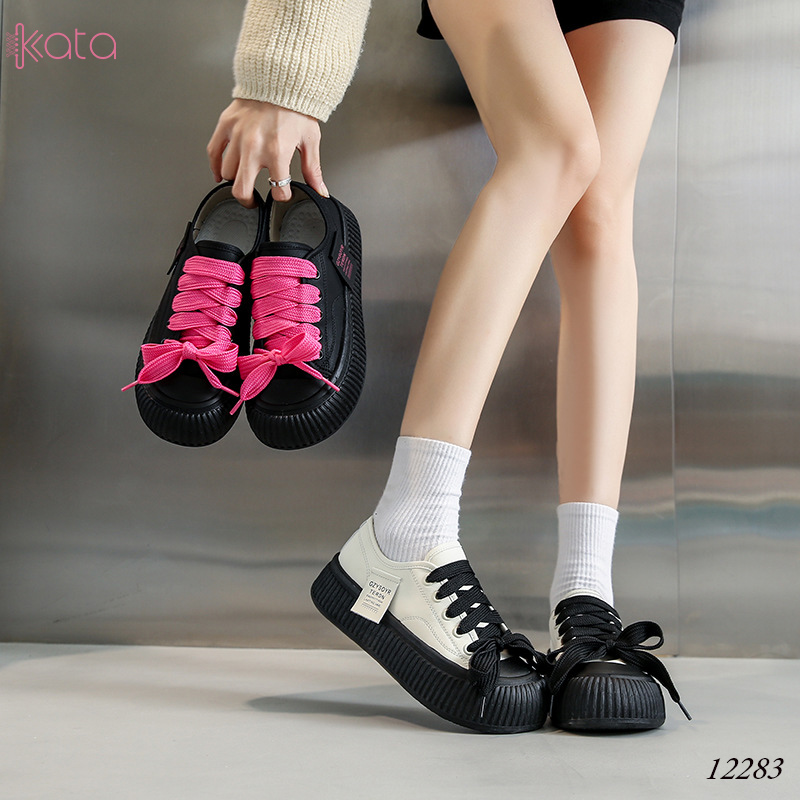 Giày thể thao nữ, đế dày tăng chiều cao phong cách Hàn Quốc 12284