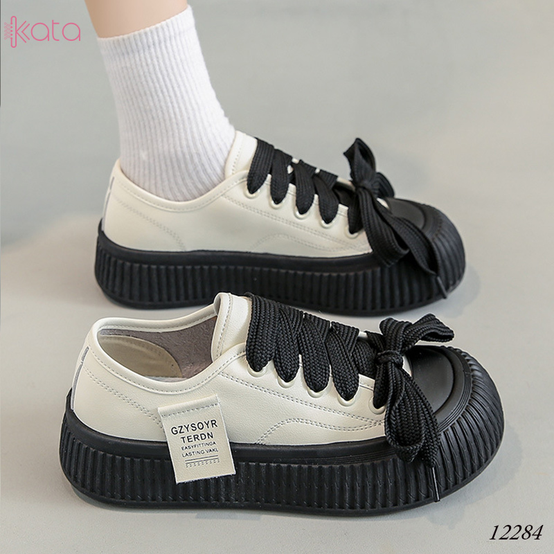 Giày thể thao nữ, đế dày tăng chiều cao phong cách Hàn Quốc 12284