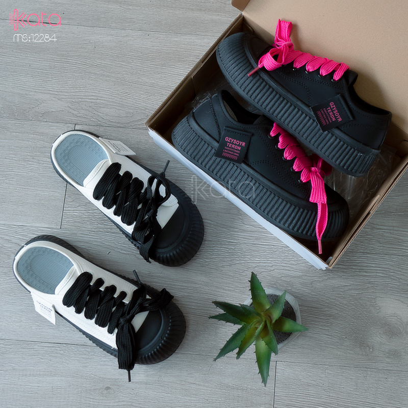 Giày thể thao nữ, đế dày tăng chiều cao phong cách Hàn Quốc 12284