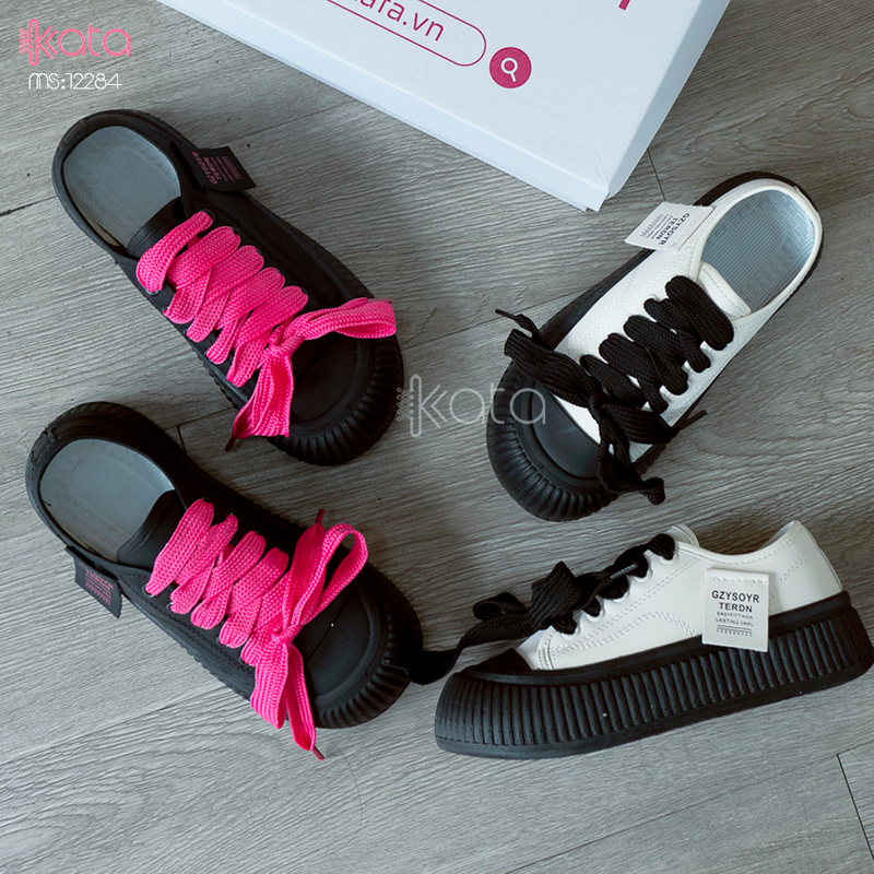 Giày thể thao nữ, đế dày tăng chiều cao phong cách Hàn Quốc 12284