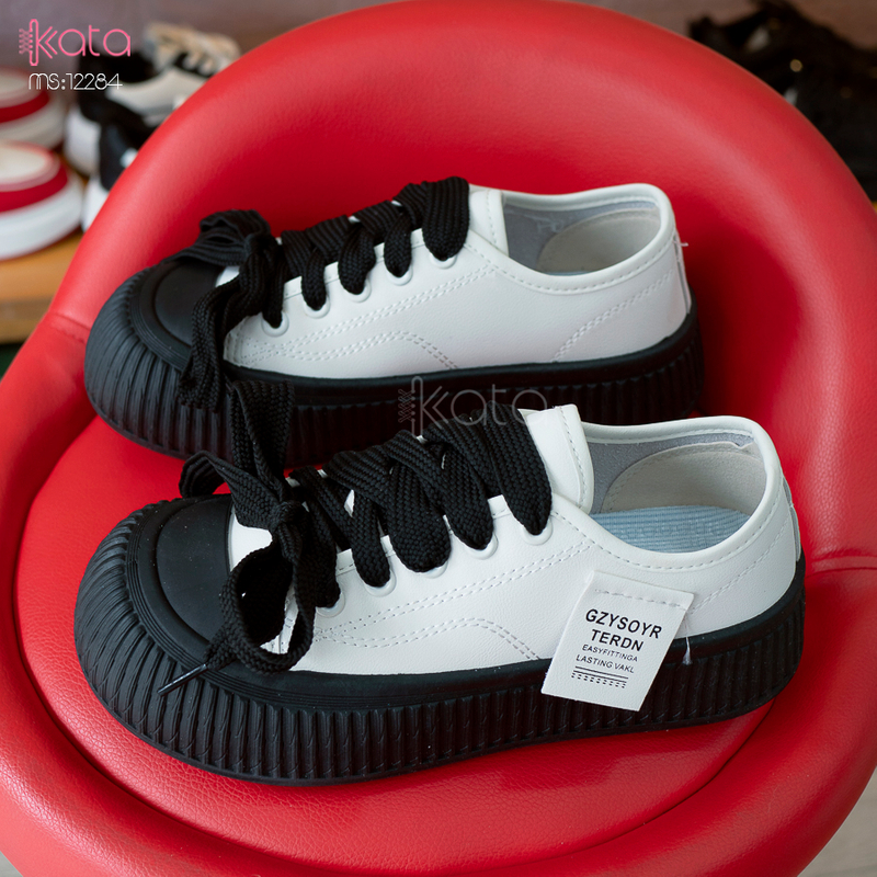 Giày thể thao nữ, đế dày tăng chiều cao phong cách Hàn Quốc 12284