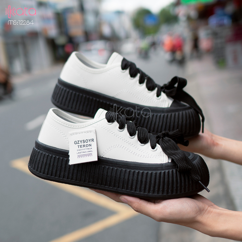 Giày thể thao nữ, đế dày tăng chiều cao phong cách Hàn Quốc 12284