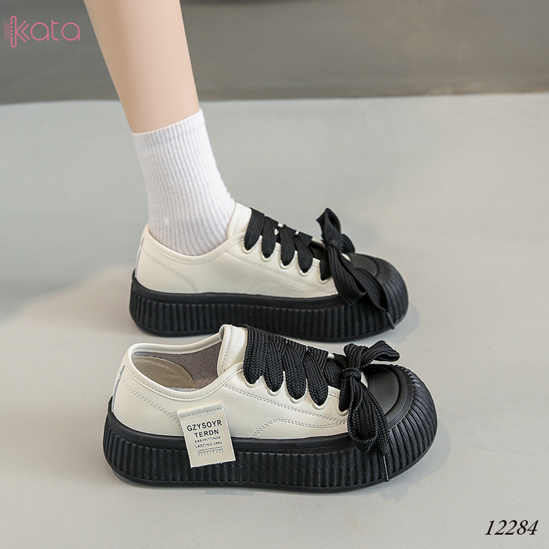 Giày thể thao nữ, đế dày tăng chiều cao phong cách Hàn Quốc 12284