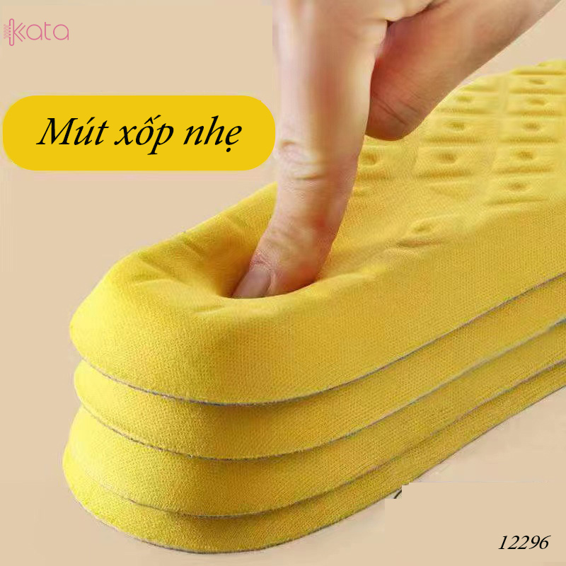 Đế lót giày thể thao,Lót xốp mỏng thấm mồ hôi khử mùi Nam Nữ 12296