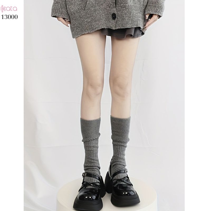 Tất bắp chân dệt kim,vớ mùa thu phong cách Hàn Quốc 13000
