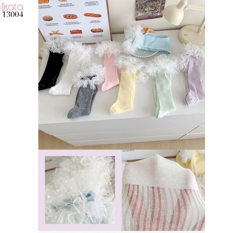 Tất cotton ren lolita chất lượng tốt,vớ JK phong cách Nhật Bản nữ 13004