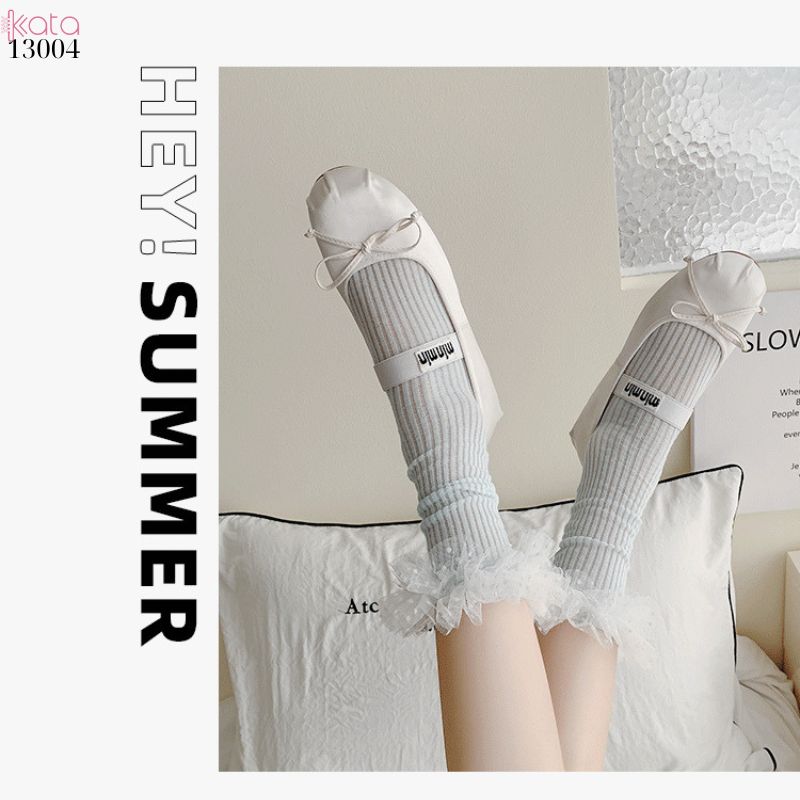 Tất cotton ren lolita chất lượng tốt,vớ JK phong cách Nhật Bản nữ 13004