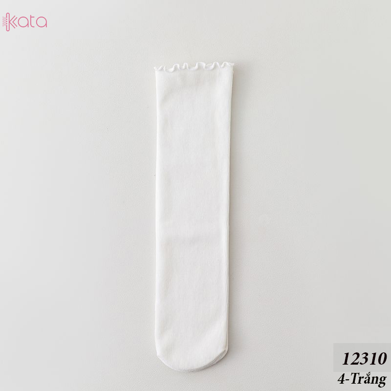 Tất ren phong cách ballet,tất ống giữa màu trơn thoáng khí nữ 12310