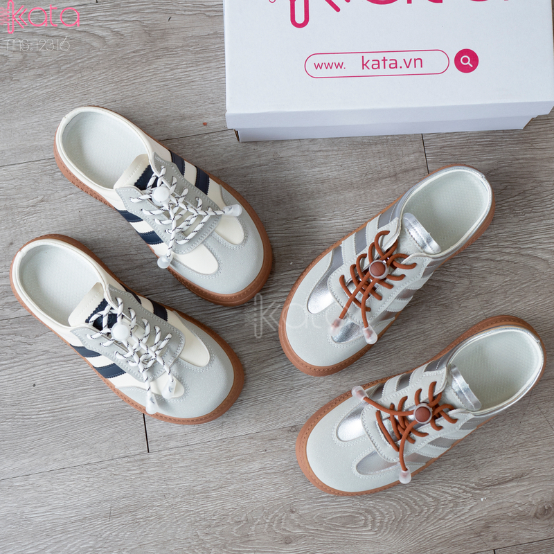 Giày sục hở gót,giày lười mùa hè thoáng khí phong cách Hàn Quốc 12504