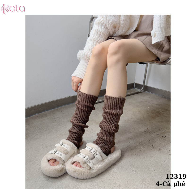 Ống tất giữ ấm thu đông(loại tốt vải Hàn),tất dệt kim phong cách Nhật Bản 12319