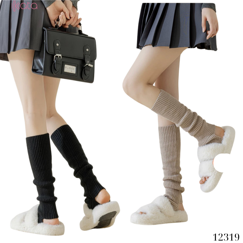 Ống tất giữ ấm thu đông(loại tốt vải Hàn),tất dệt kim phong cách Nhật Bản 12319