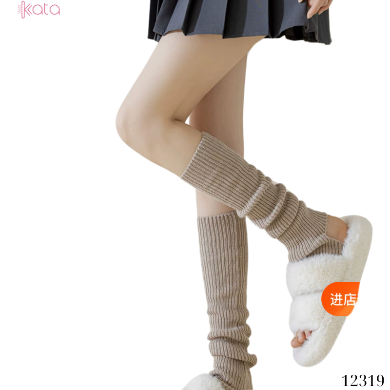 Ống tất giữ ấm thu đông(loại tốt vải Hàn),tất dệt kim phong cách Nhật Bản 12319