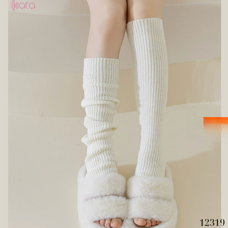 Ống tất giữ ấm thu đông(loại tốt vải Hàn),tất dệt kim phong cách Nhật Bản 12319