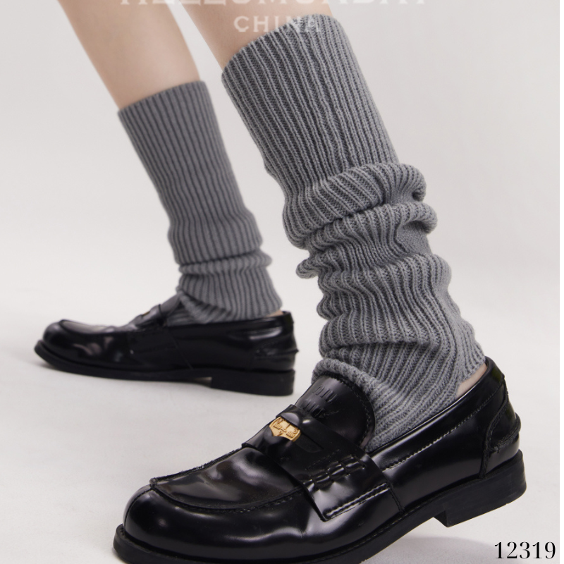 Ống tất giữ ấm thu đông(loại tốt vải Hàn),tất dệt kim phong cách Nhật Bản 12319