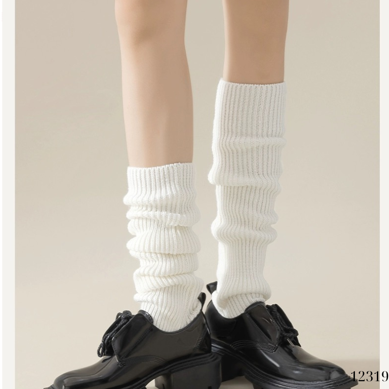 Ống tất giữ ấm thu đông(loại tốt vải Hàn),tất dệt kim phong cách Nhật Bản 12319