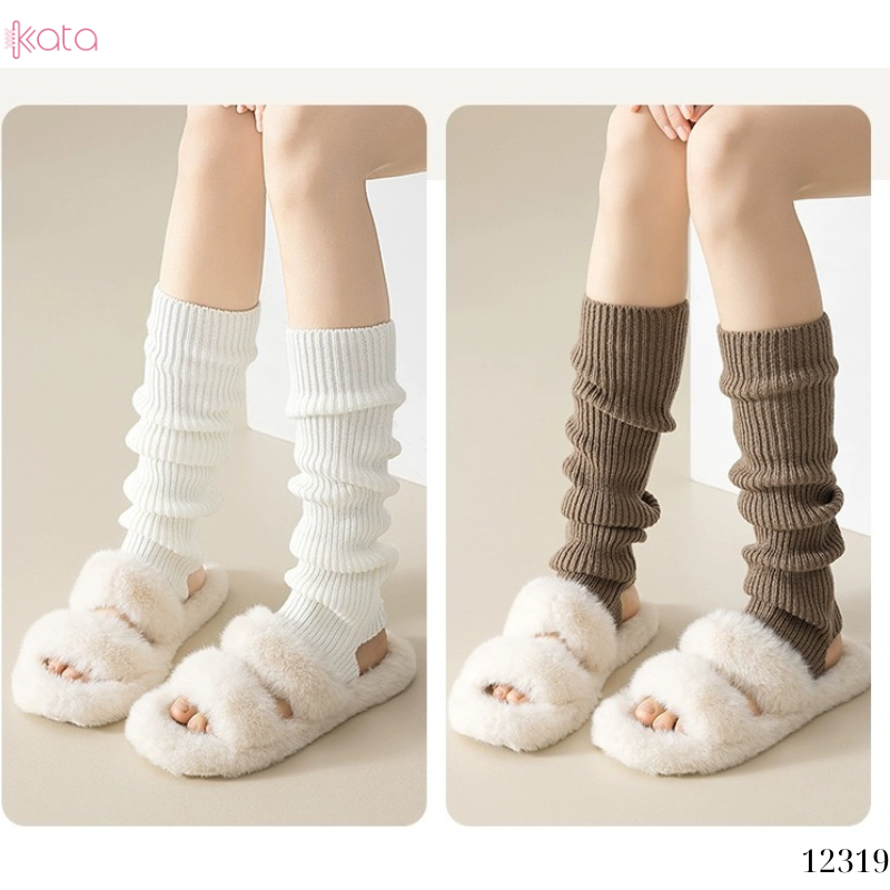 Ống tất giữ ấm thu đông(loại tốt vải Hàn),tất dệt kim phong cách Nhật Bản 12319