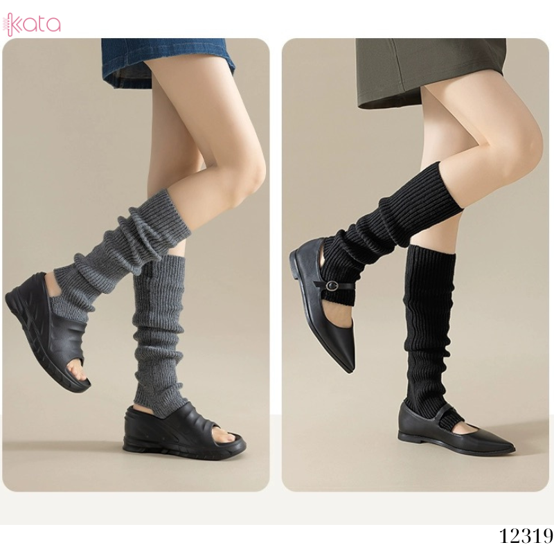 Ống tất giữ ấm thu đông(loại tốt vải Hàn),tất dệt kim phong cách Nhật Bản 12319