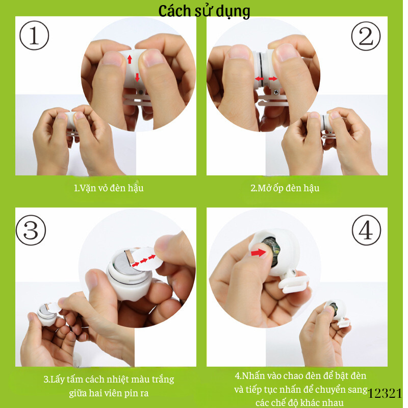 Đèn giày đa năng,không thấm nước,sử dụng đi bộ ban đêm,cắm trại 12321