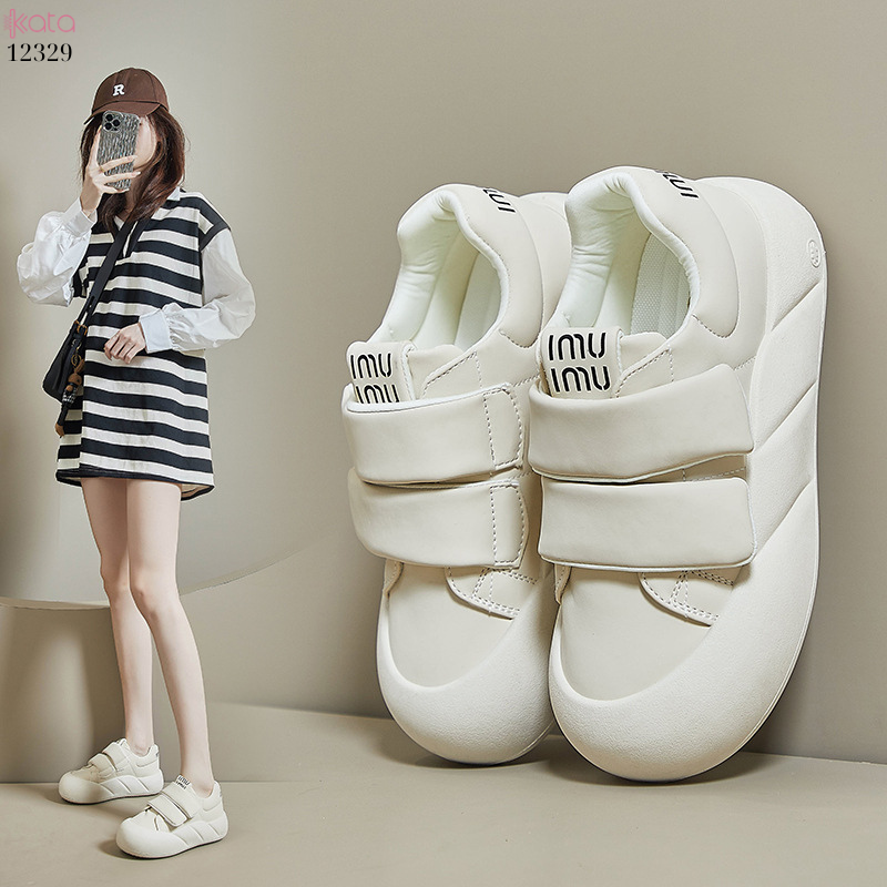 Giày thể thao nữ, giày khóa dán phong cách Hàn Quốc 12331