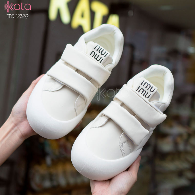 Giày thể thao nữ, giày khóa dán phong cách Hàn Quốc 12331