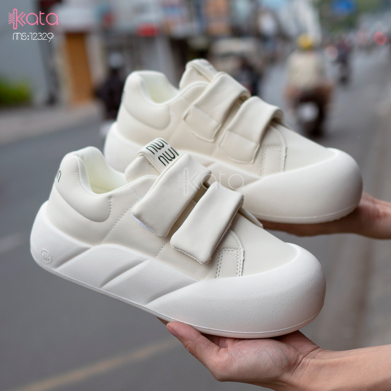 Giày thể thao nữ, giày khóa dán phong cách Hàn Quốc 12331