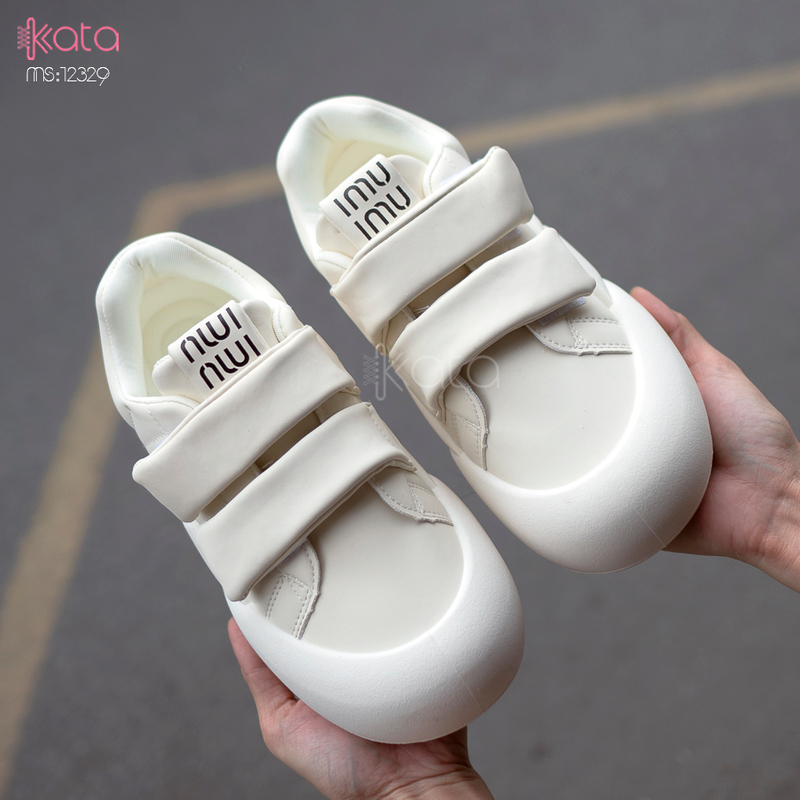 Giày thể thao nữ, giày khóa dán phong cách Hàn Quốc 12331