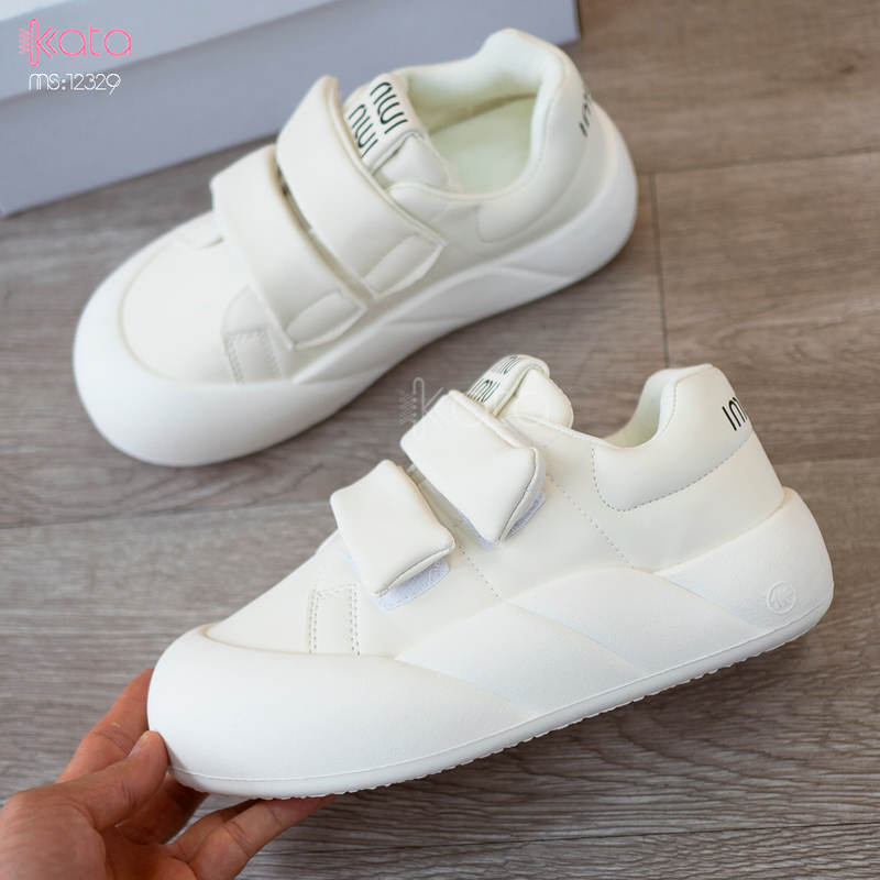 Giày thể thao nữ, giày khóa dán phong cách Hàn Quốc 12331