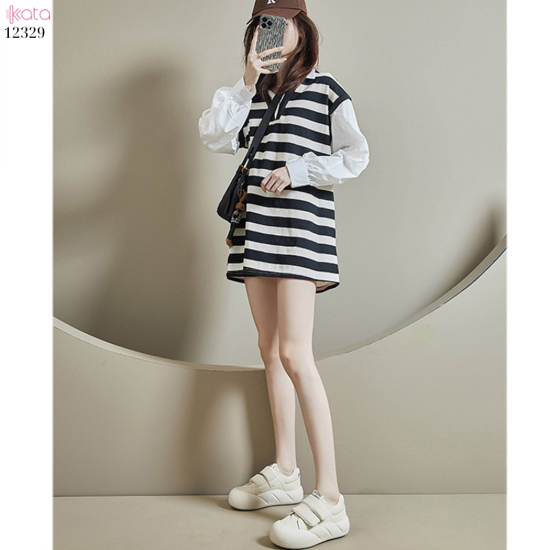 Giày thể thao nữ, giày khóa dán phong cách Hàn Quốc 12331