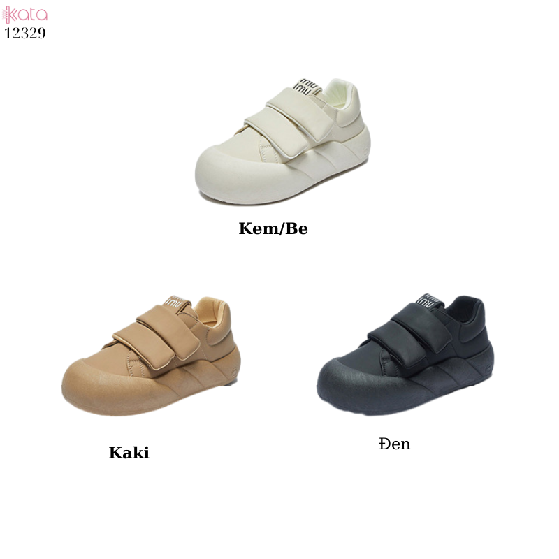 Giày thể thao nữ, giày khóa dán phong cách Hàn Quốc 12331