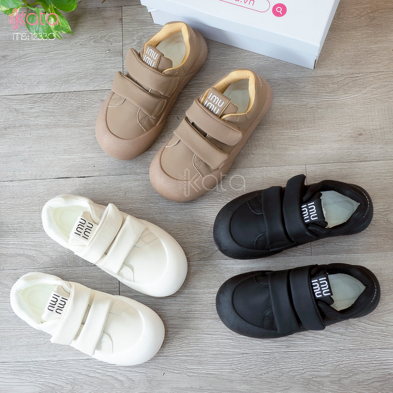 Giày thể thao nữ, giày khóa dán phong cách Hàn Quốc 12331