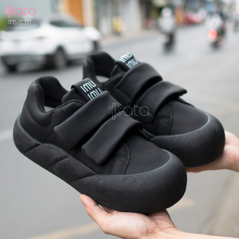 Giày thể thao nữ, giày khóa dán phong cách Hàn Quốc 12331