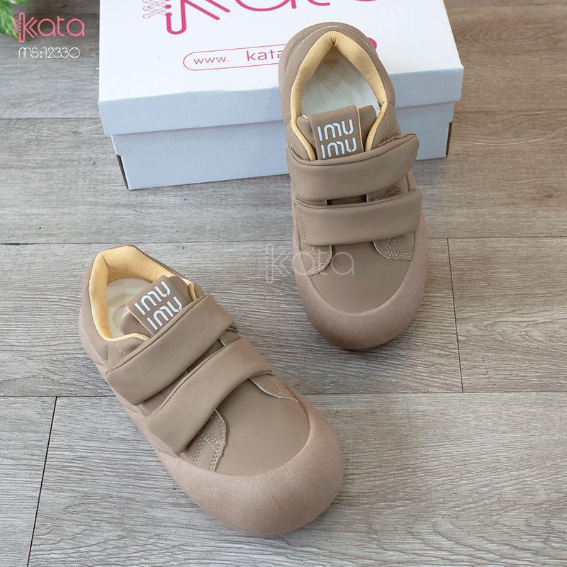 Giày thể thao nữ, giày khóa dán phong cách Hàn Quốc 12331