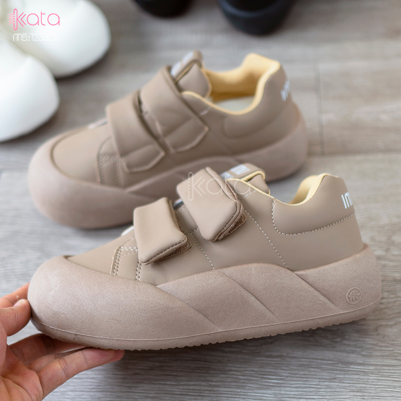 Giày thể thao nữ, giày khóa dán phong cách Hàn Quốc 12331