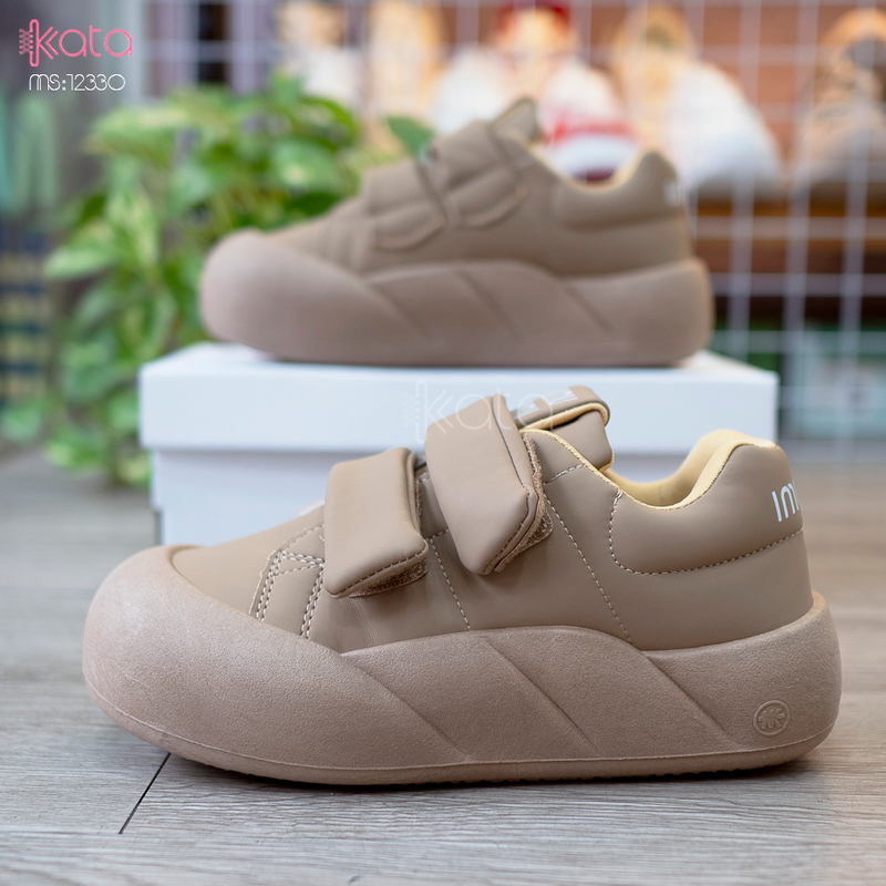 Giày thể thao nữ, giày khóa dán phong cách Hàn Quốc 12331