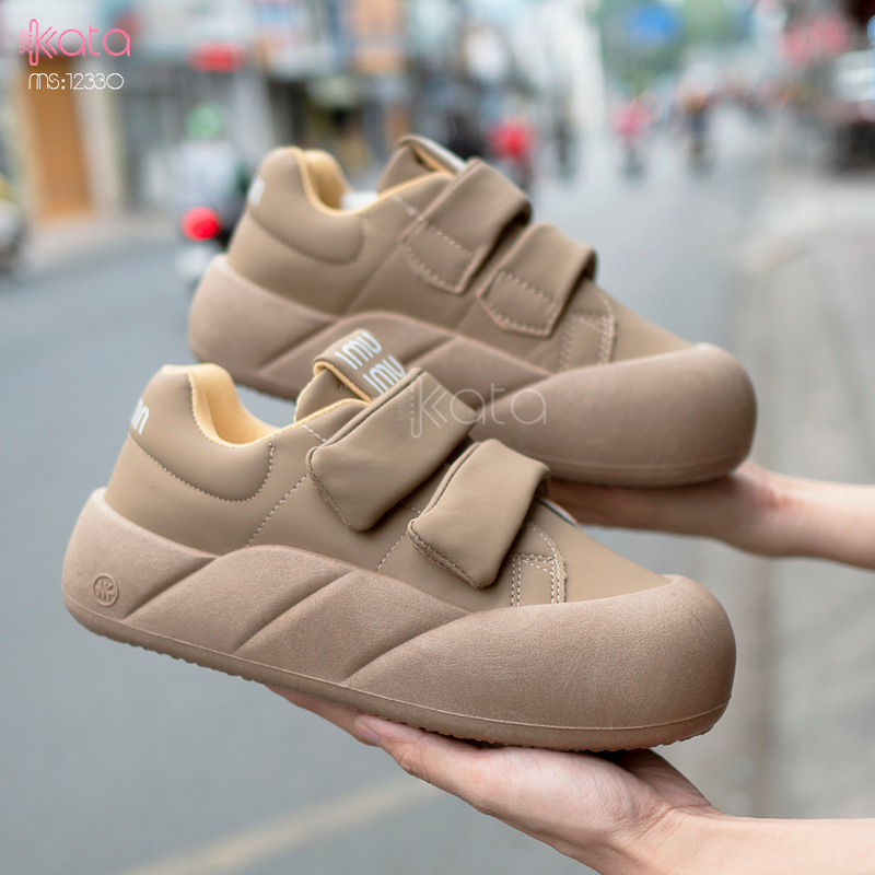 Giày thể thao nữ, giày khóa dán phong cách Hàn Quốc 12331