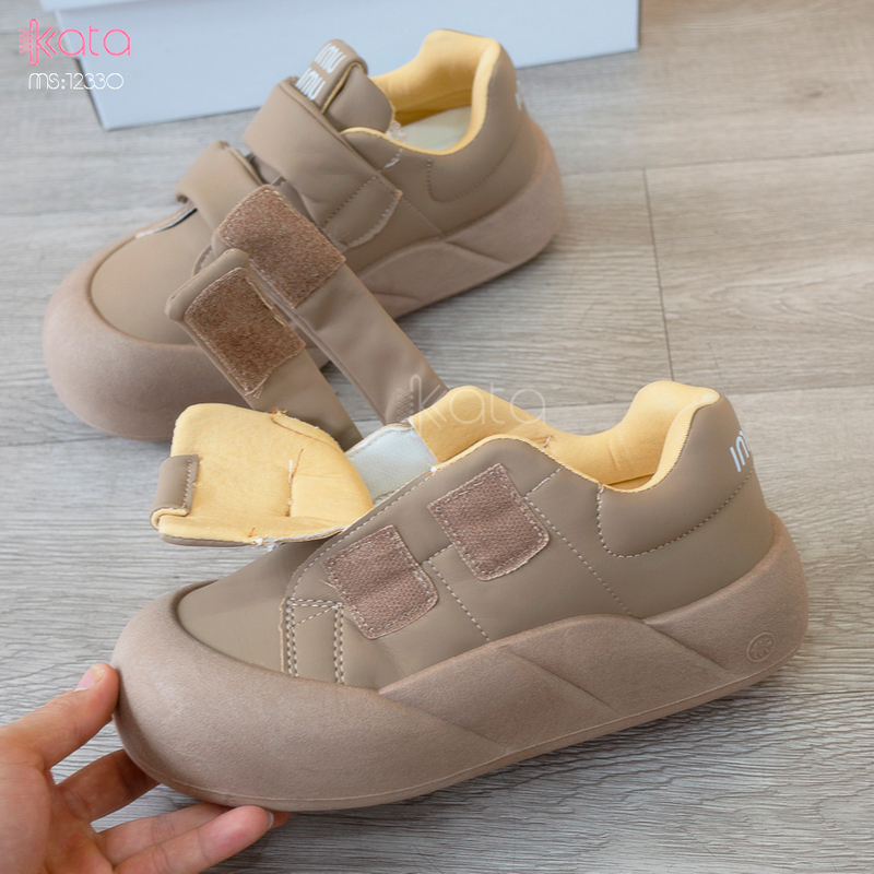 Giày thể thao nữ, giày khóa dán phong cách Hàn Quốc 12331