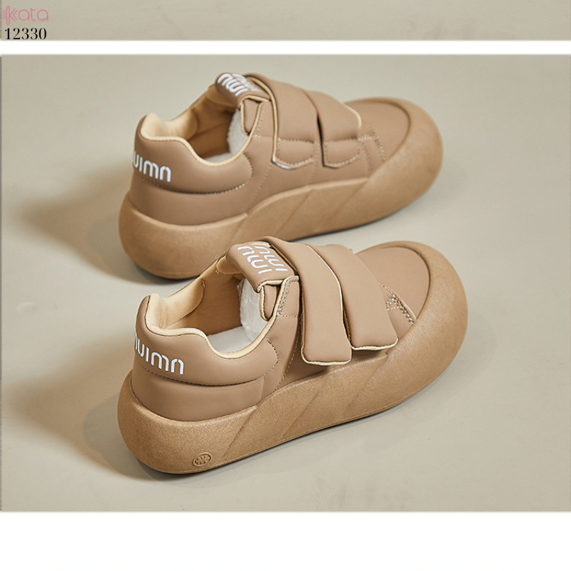 Giày thể thao nữ, giày khóa dán phong cách Hàn Quốc 12331