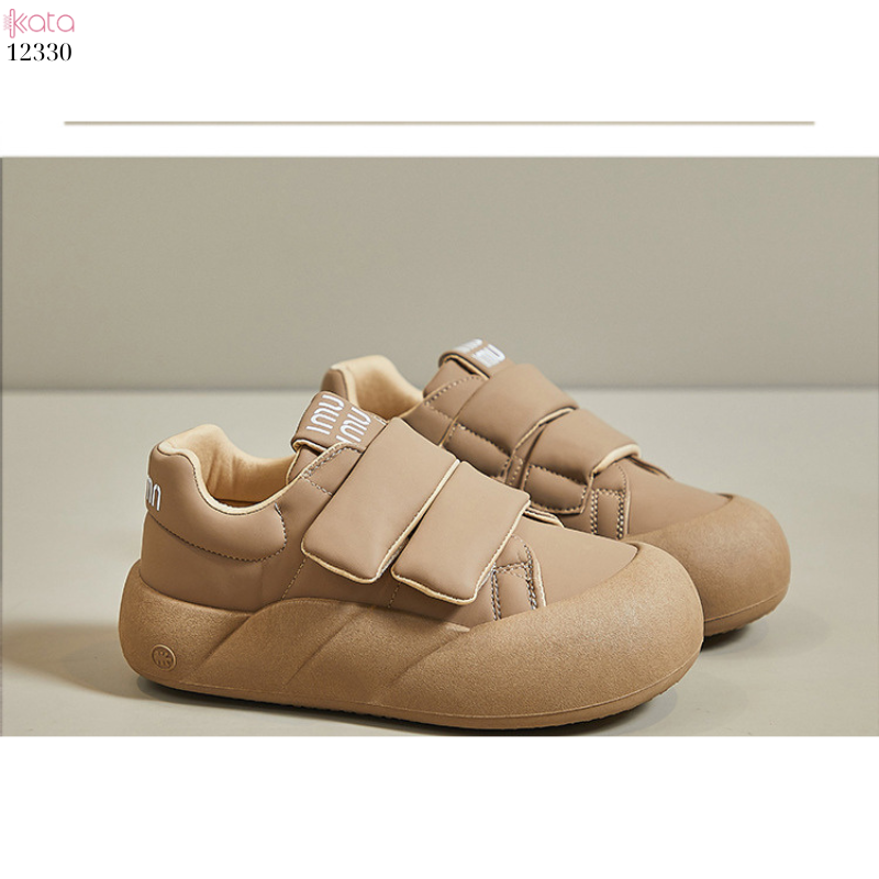 Giày thể thao nữ, giày khóa dán phong cách Hàn Quốc 12331